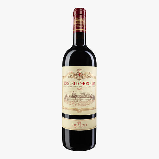 Castello di Brolio Gran Selezione 2022, Ricasoli, Chianti Classico DOCG, Italien 
            Das Flaggschiff von den Erfindern des Chianti Classico. 95 Parker-Punkte.* 97 Suckling-Punkte.**
            *robertparker.com **jamessuckling.com
        