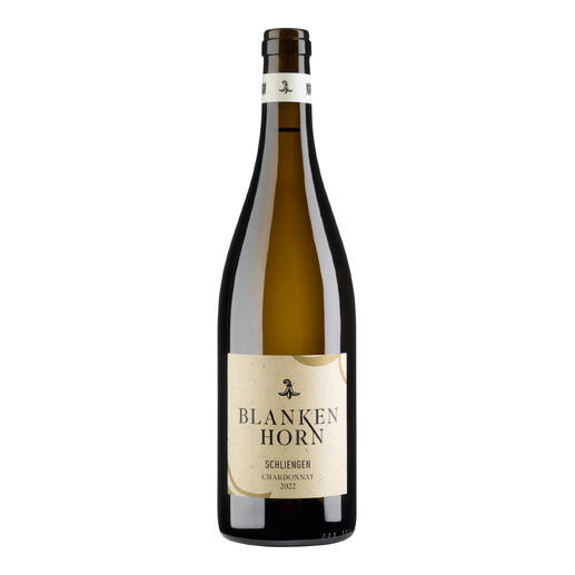 Chardonnay aus Schliengen, 2022 Jahrgang in eleganter Flasche.