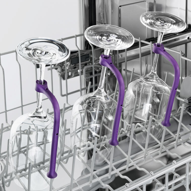 Gläserhalter für Geschirrspüler, 8er-Set, praktisch zum sicheren Transport von Gläsern.