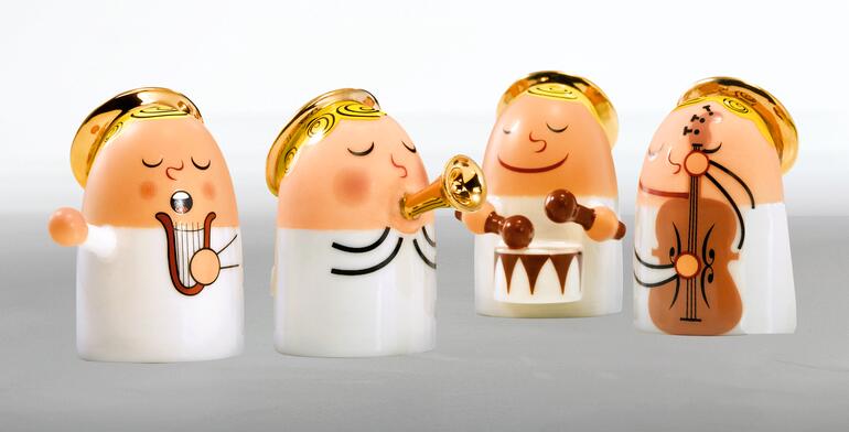 Musizierende Engel Musizierende Engel aus der Weihnachtskrippe von Alessi
