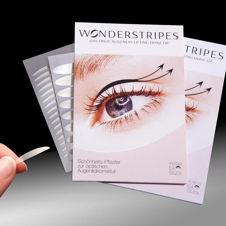 WONDERSTRIPES, Packung mit Augenlid-Lifting-Pflastern.