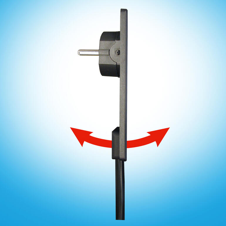 Seitenansicht eines Steckermoduls mit Kabel