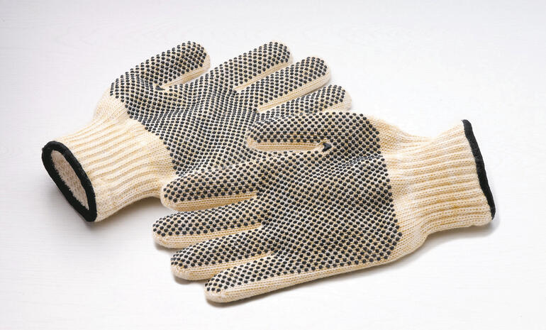 Hitzeschutzhandschuhe mit Silikonnoppen, bis 350 C, 2er-Set