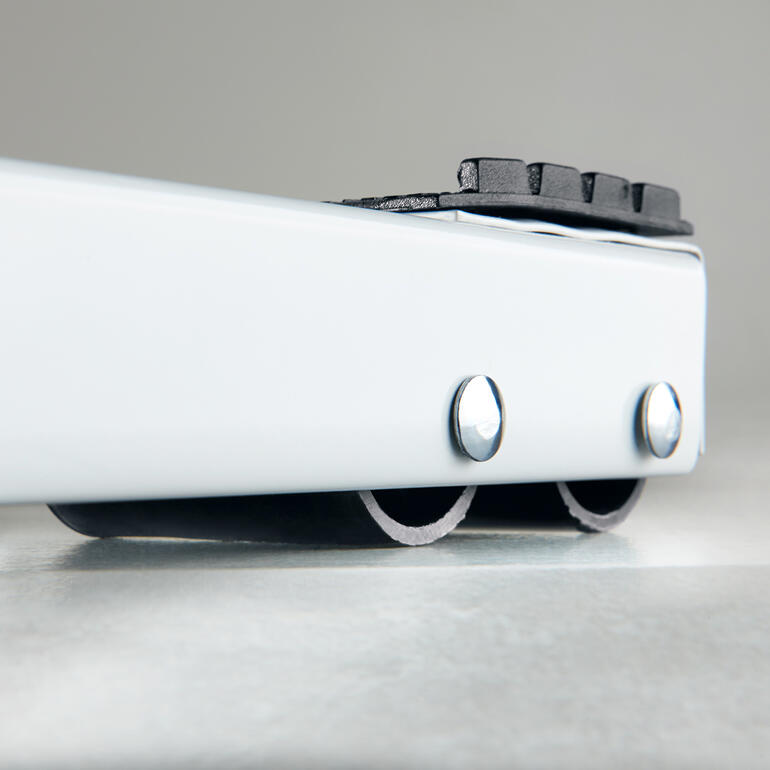 Großgeräte-Roller, Detailansicht der Rollen an der Unterseite
