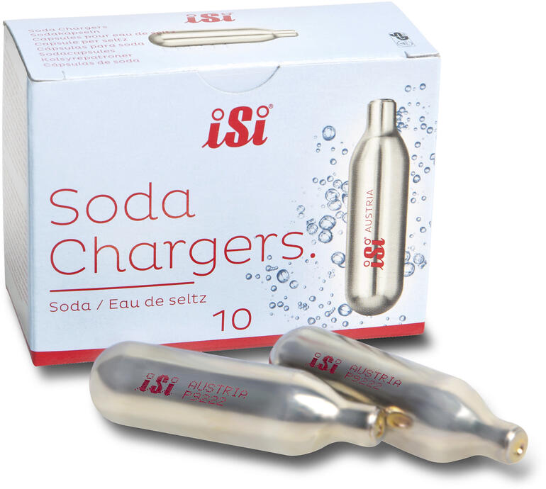 iSi Sodamaker Siphon Pet Netz Classic, 1 L inkl. 10 Sada-Ersatzkapseln