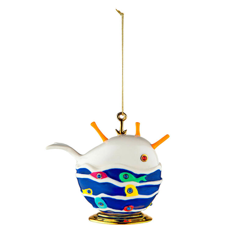 Dekokugel Fleurs de Jori in Walform mit bunten Details.