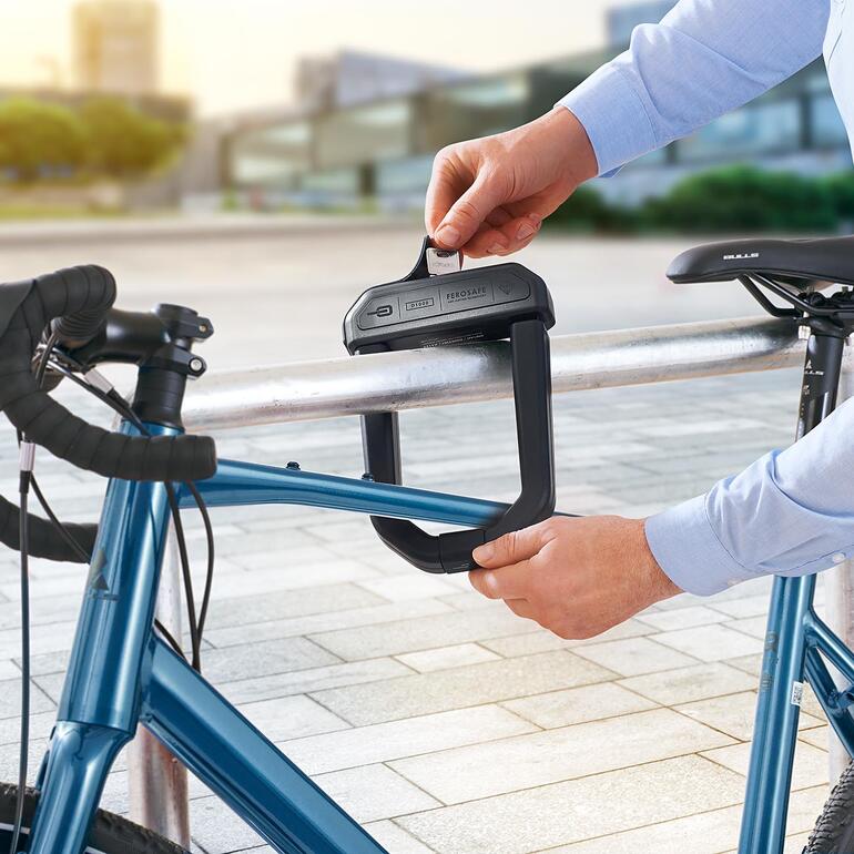 Fahrradschloss Hiplok D1000 Fahrradschloss Hiplok D1000 wird am Fahrrad befestigt