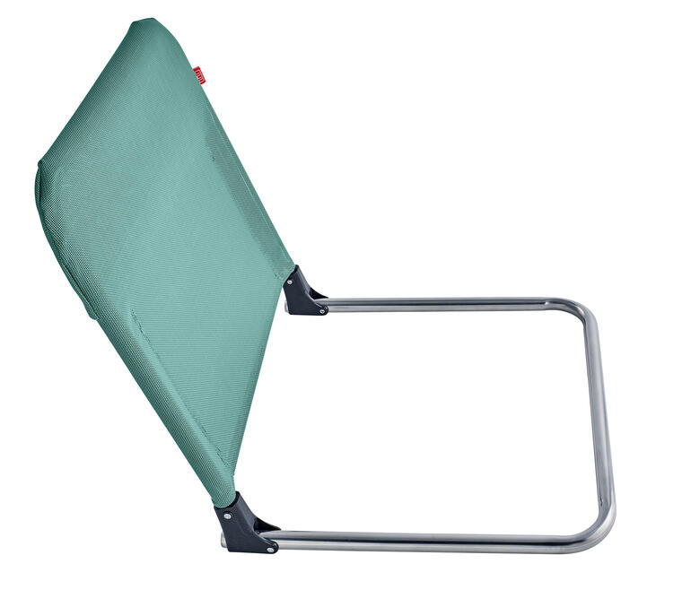 4-in-1-Gästematratze in aufrechter Position, grüne Farbe.