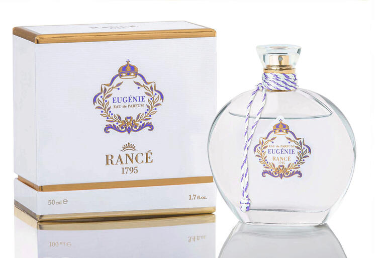 Rancé Eugénie Eau de Parfum in einer eleganten Flasche mit Geschenkbox.