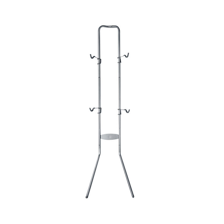 Fahrrad-"Garderobe" Fahrrad-Garderobe aus Metall mit mehreren Haken