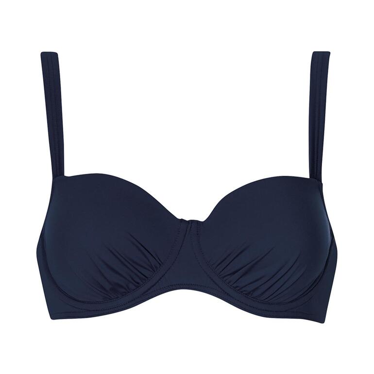 Sunflair® ReNew-Bikini Dunkelblaues Bikini-Oberteil von Sunflair® ReNew auf weißem Hintergrund.