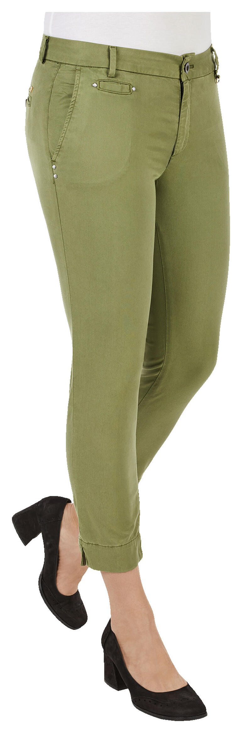 Khaki Khaki Jersey-Chino von Masonʼs in Größe 34, schlanke Passform.