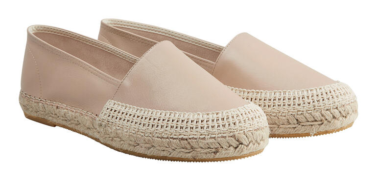 Beige Leder-Espadrilles von Macarena, Größe 36.