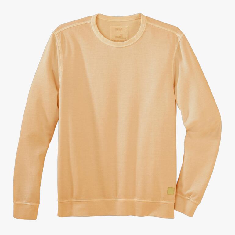 Hellgelber Herren-Sweater von Naturburschen, Ansicht von vorne.