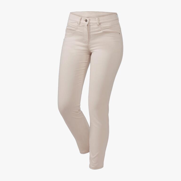 Beige Thermolite®-Five-Pocket-Hose von RAPHAELA BY BRAX, Vorderansicht.