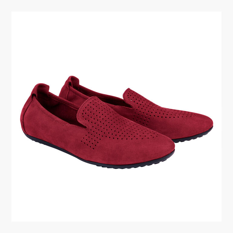 arche Sommer-Loafer in Rot, Paaransicht mit perforiertem Design