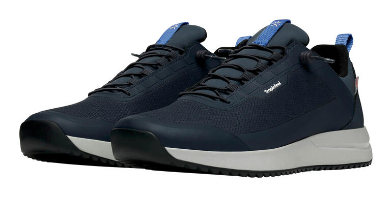Tropicfeel Sneaker in Dunkelblau mit schwarzen und grauen Akzenten.