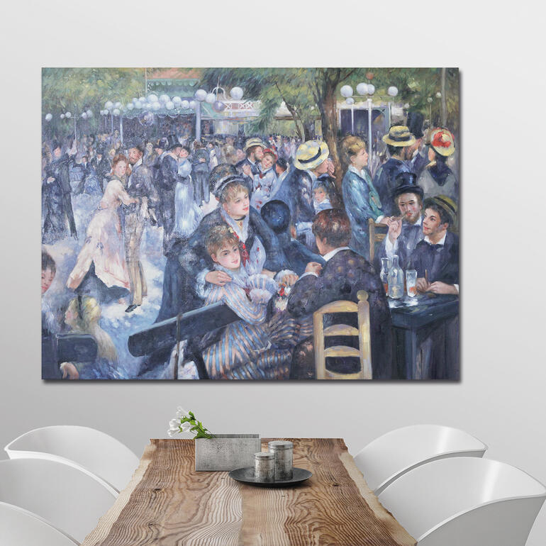Moderne Darstellung einer Tanzszene in Restaurant