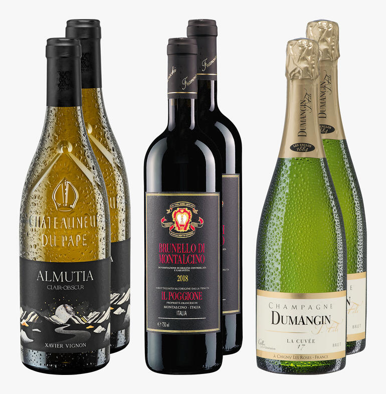 Weinpaket mit ausgesuchten Weinen für Kenner